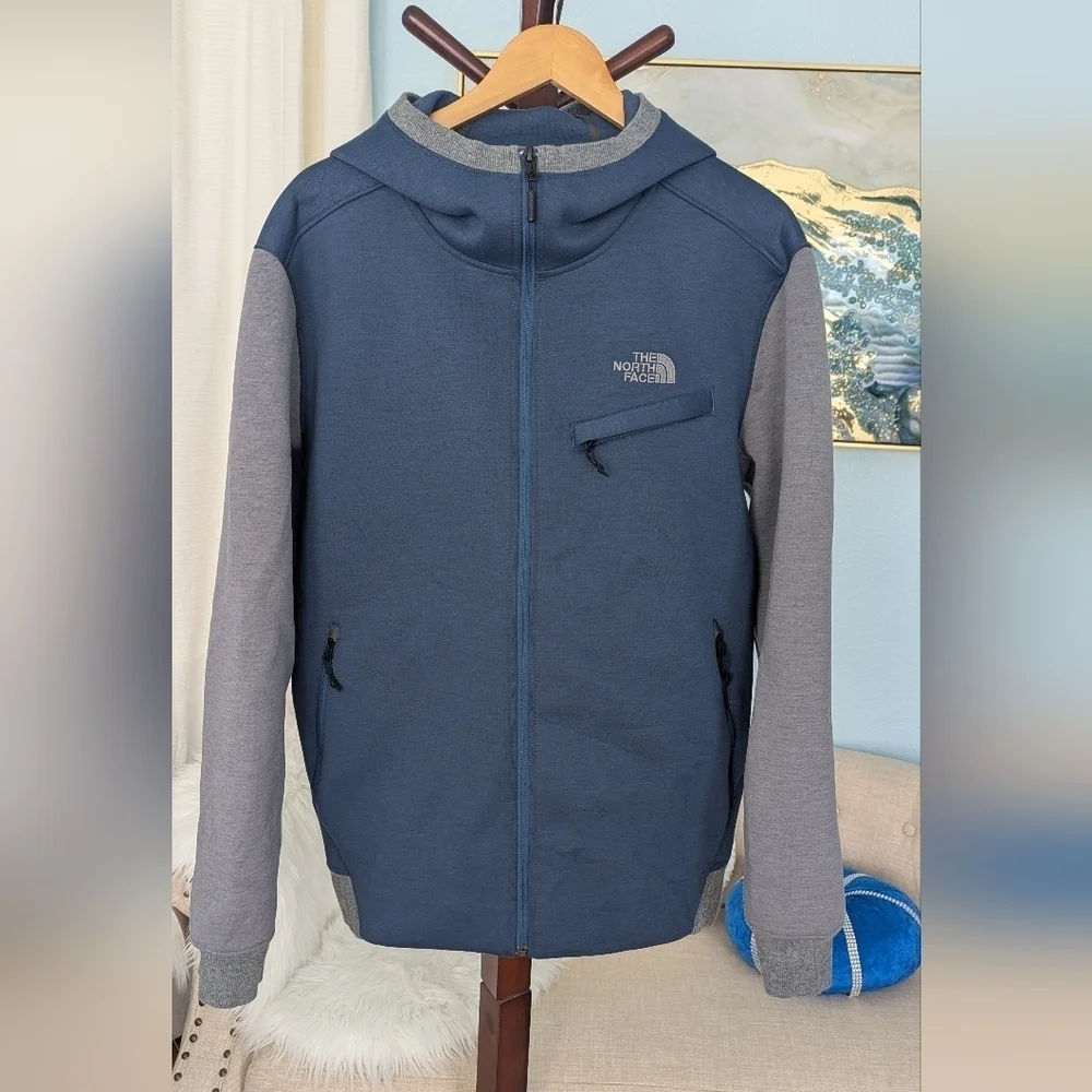 North Face Hoodie Jacket Deep Pockets Front Full Zip Up Sz XL